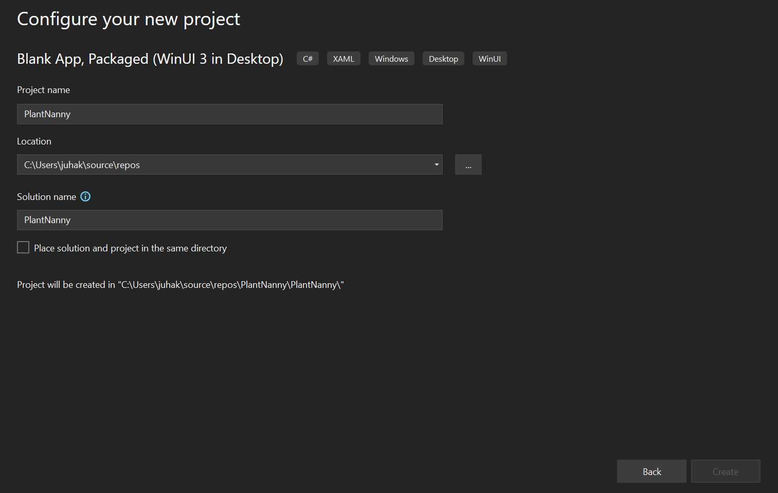winui-3-basics-2-configure-project